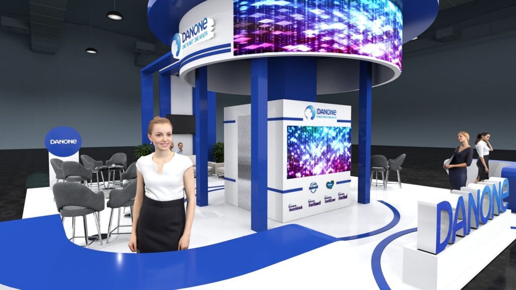 Trade show and exhibition booths - DANONE -Africa Health 2023 10m x 10m - Option 2 (6)
