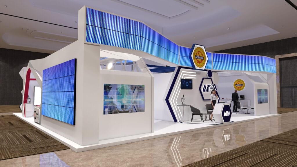 Trade show and exhibition booths - Acdima -Africa Health 2022 13m x 15m