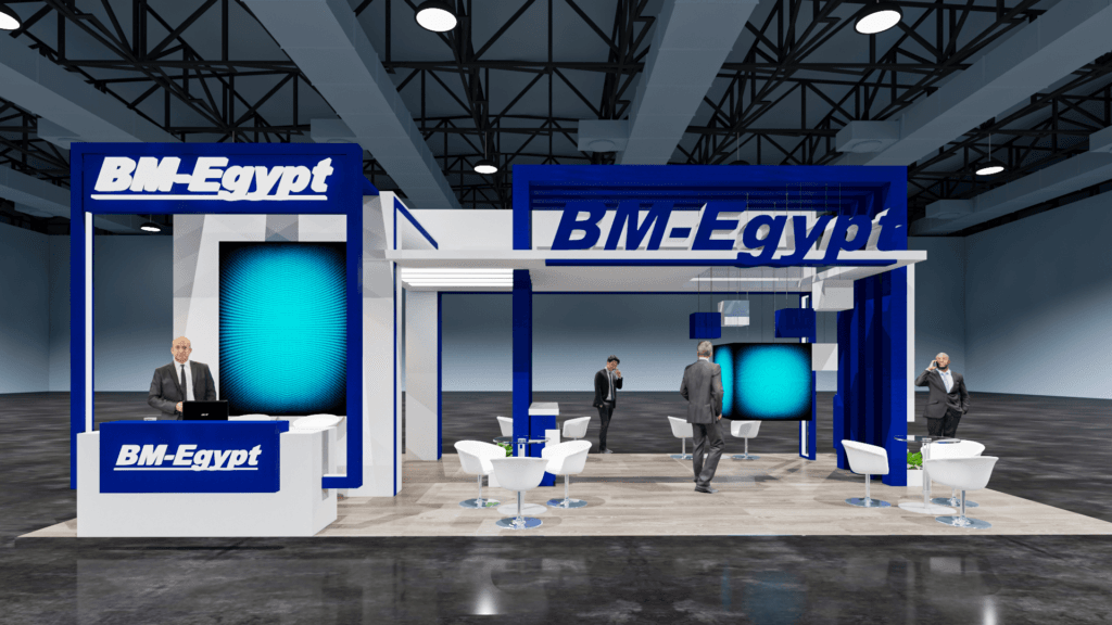 Trade show and exhibition booths - BM EGYPT -Africa Health 2023 6m x 3m (1)