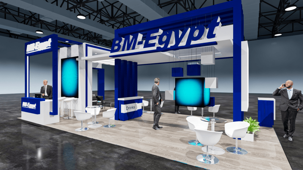 Trade show and exhibition booths - BM EGYPT -Africa Health 2023 6m x 3m (2)