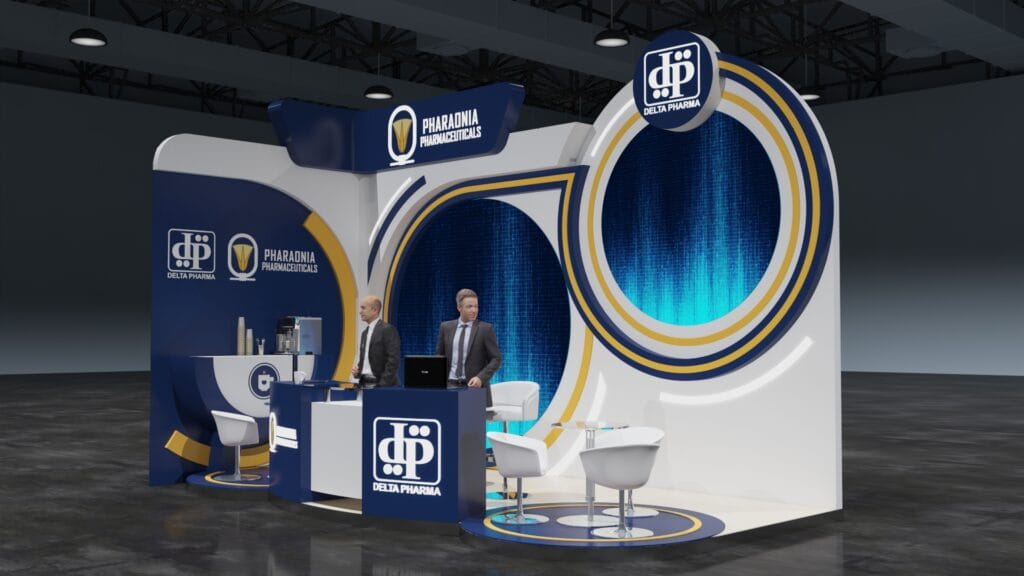 Trade show and exhibition booths - Delta pharma -Africa Health 2023 6m x 3m (3)