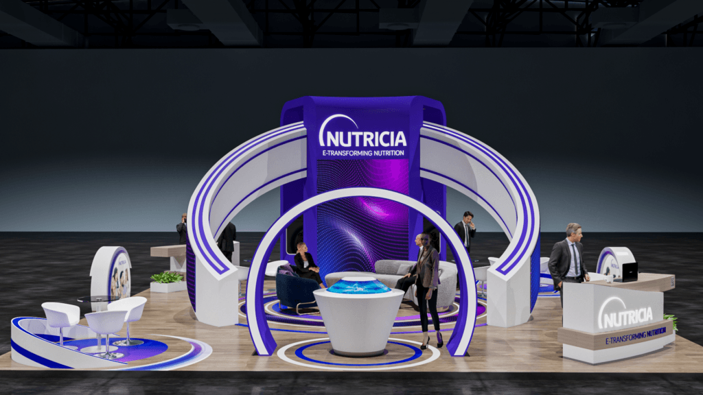 Trade show and exhibition booths - NUTRICIA -Africa Health 2023 10m x 10m (1)