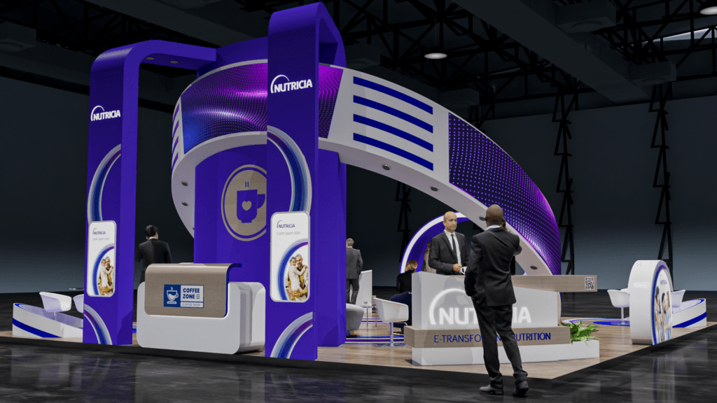 Trade show and exhibition booths - NUTRICIA -Africa Health 2023 10m x 10m (5)