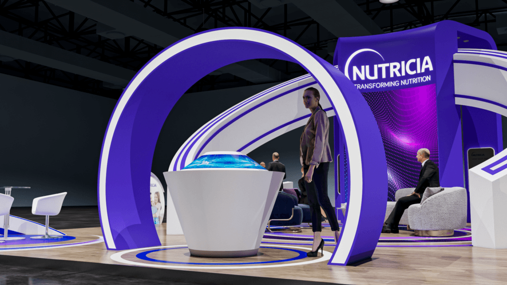 Trade show and exhibition booths - NUTRICIA -Africa Health 2023 10m x 10m (6)