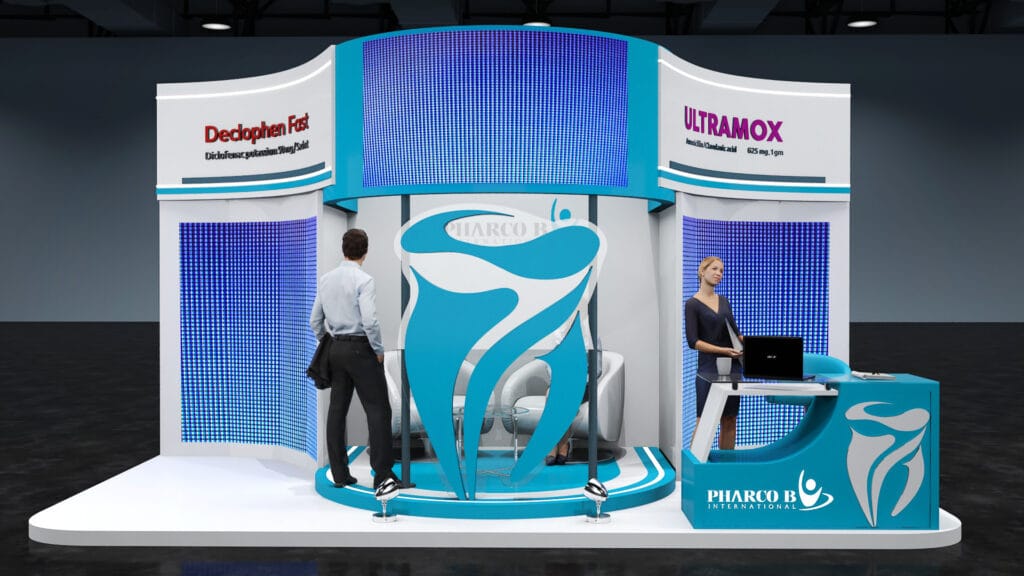 Trade show and exhibition booths - Pharco B 2023 3m x 6m (1)