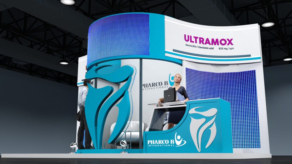 Trade show and exhibition booths - Pharco B 2023 3m x 6m (3)