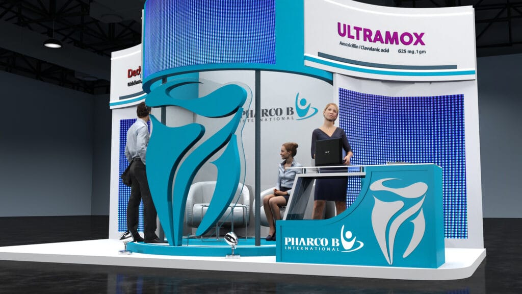 Trade show and exhibition booths - Pharco B 2023 3m x 6m (5)